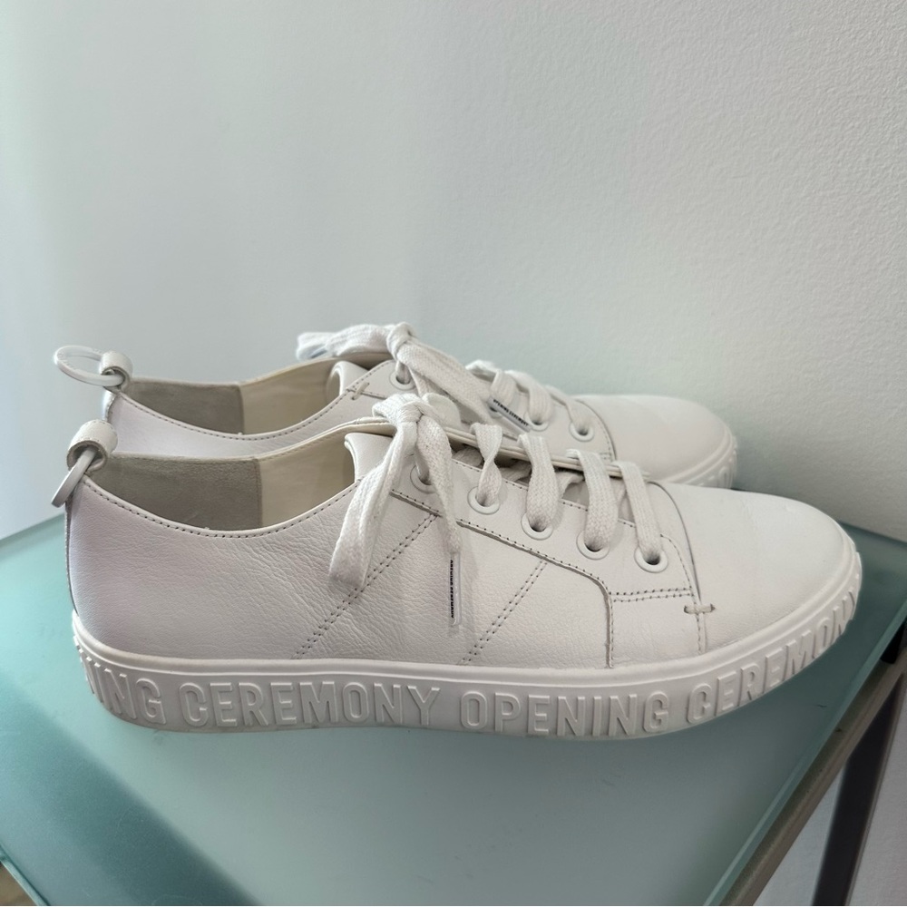 Opening Ceremony White Leather Sneakers